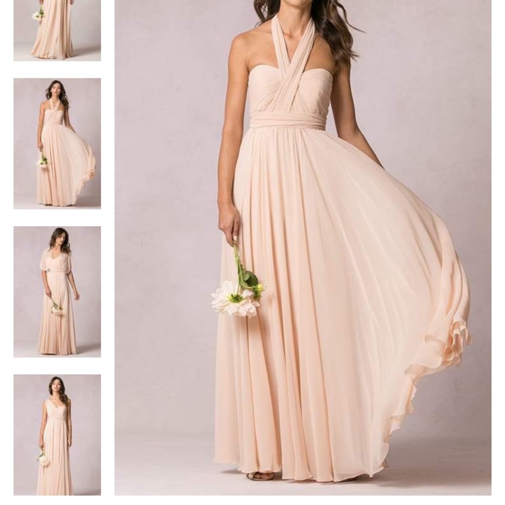 Jenny Yoo Blush Mira Convertible Bridesmaid Dress